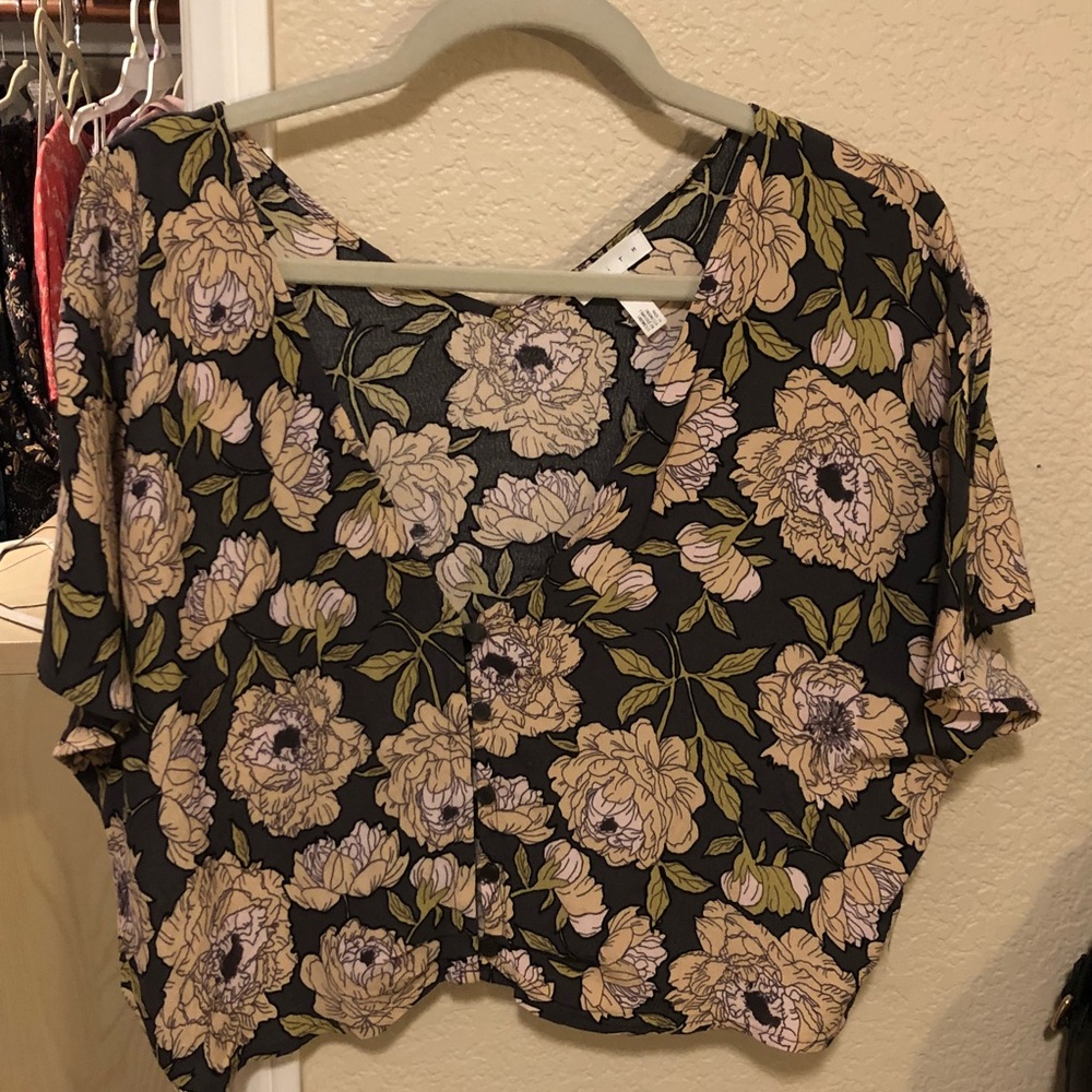 Nordstrom floral blouse